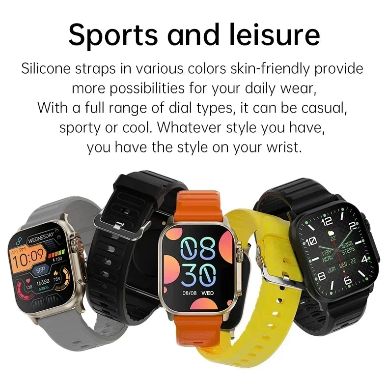 Watch 10 Smart Watch AMOLED Screen NFC Compass Fitness Clock Health Monitor Waterproof Wireless Call Watches for Men Women