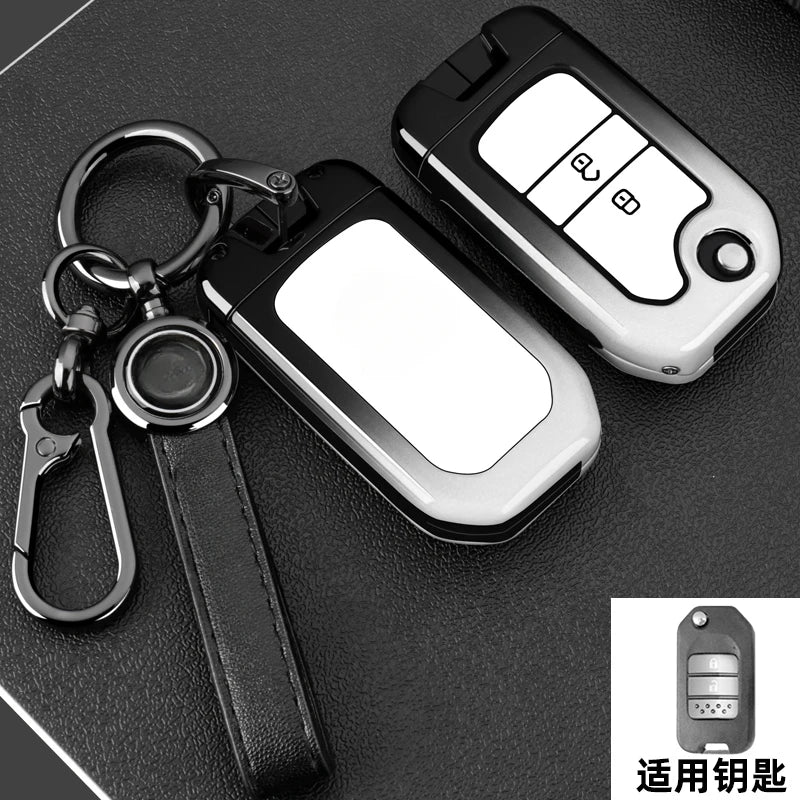 Car Key Fob Pocket Cover Case For Honda Civic CR-V HR-V Accord Jade Crider Odyssey 2015- 2018 Remote Protector Accessories