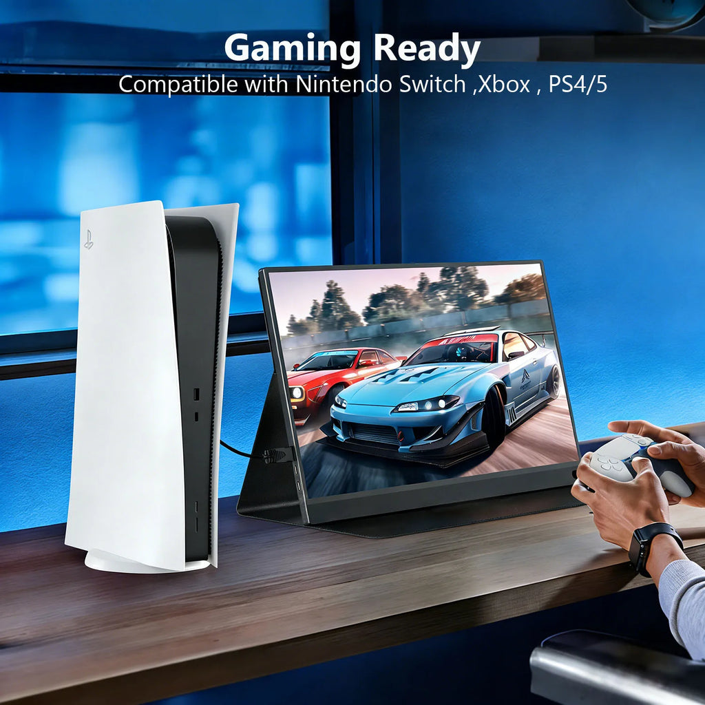 Portable Monitor 16 Inches Portable Display External Screen 1.2K 60HZ / 1920*1200  Gaming Monitor For Switch NS2 PS5 XBOX PC