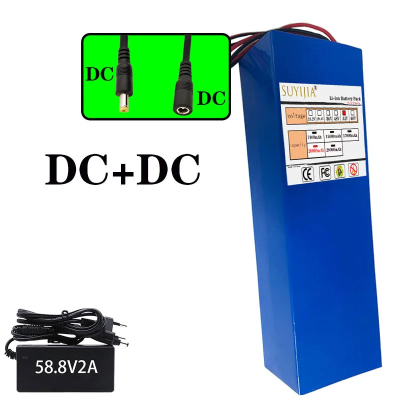 52V 14S4P 20Ah high-capacity21700 lithium-ion battery high-powerdual-port fastcharging suitable for dual-drive electric scooters