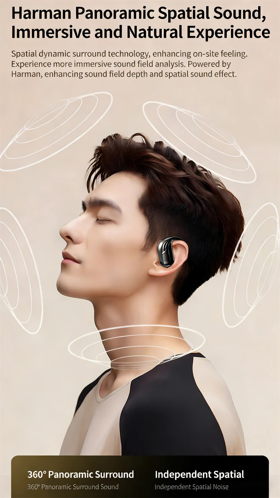 2026New Gaming Earphones Bluetooth 5.3 Sport Headset Dual Mode HD Call Noise Reduction Earbuds with Mic Music Earphones