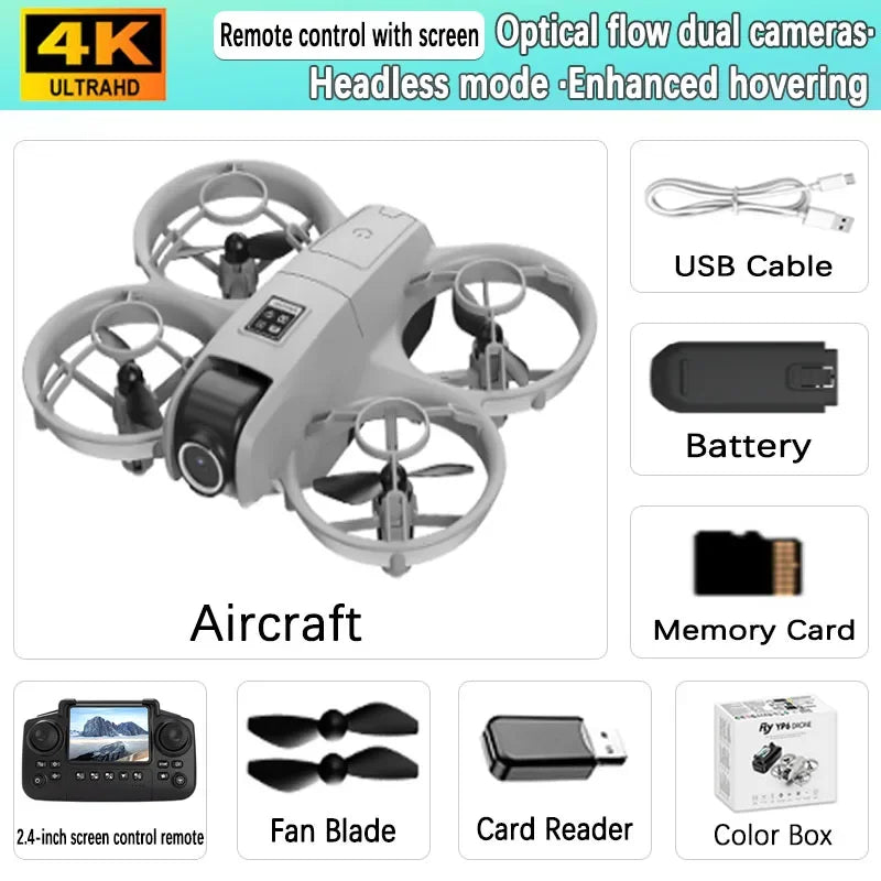 2026New Dual Camera Drone YP6 Aerial Photography Aircraft 5GWIFI Brushless Motor Remote Control Optical Flow Hover Aircraft Gift