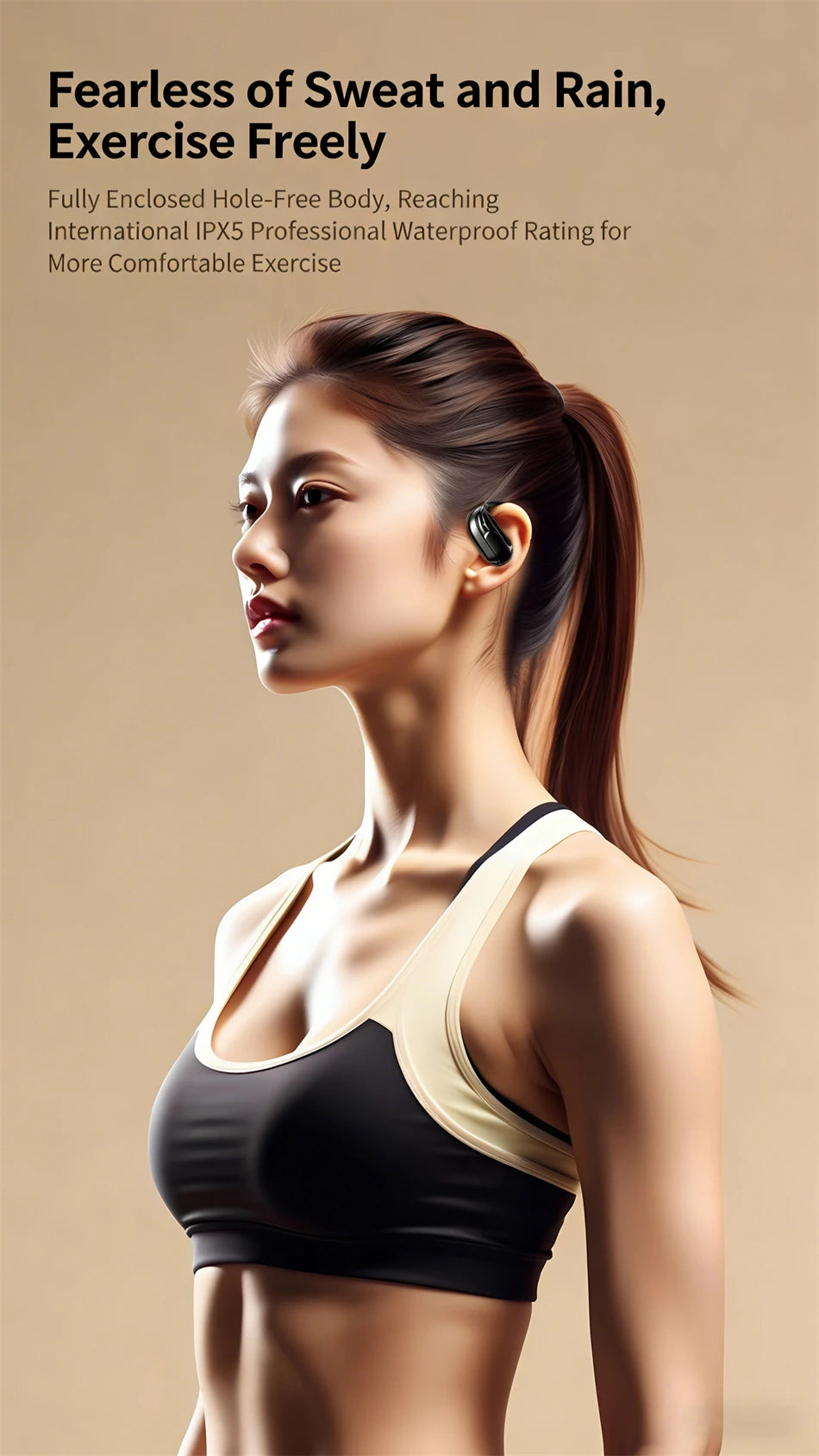 2026New Gaming Earphones Bluetooth 5.3 Sport Headset Dual Mode HD Call Noise Reduction Earbuds with Mic Music Earphones