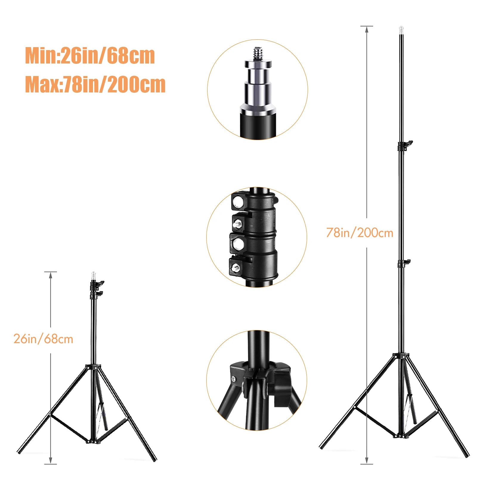 Andoer Studio Photography Light Kit Softbox Lighting Set 85W for Studio Portrait Product Photo Live Streaming Video Recording