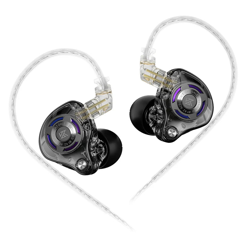 KZ Gale In-Ear Gaming Earphones E-sports Bass Metal Earbuds for Video Game Stage Live Sound Headphones