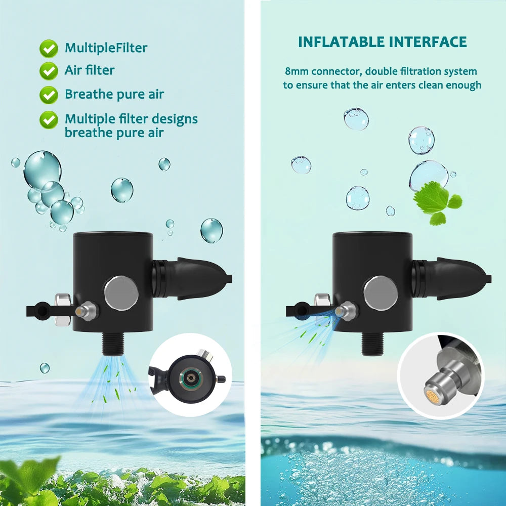 SEBIger 0.5L Diving diving tank Set and Full Face Mask for Beginner Swimmers,5-10 minutes underwater,Reusable,outdoor traveling