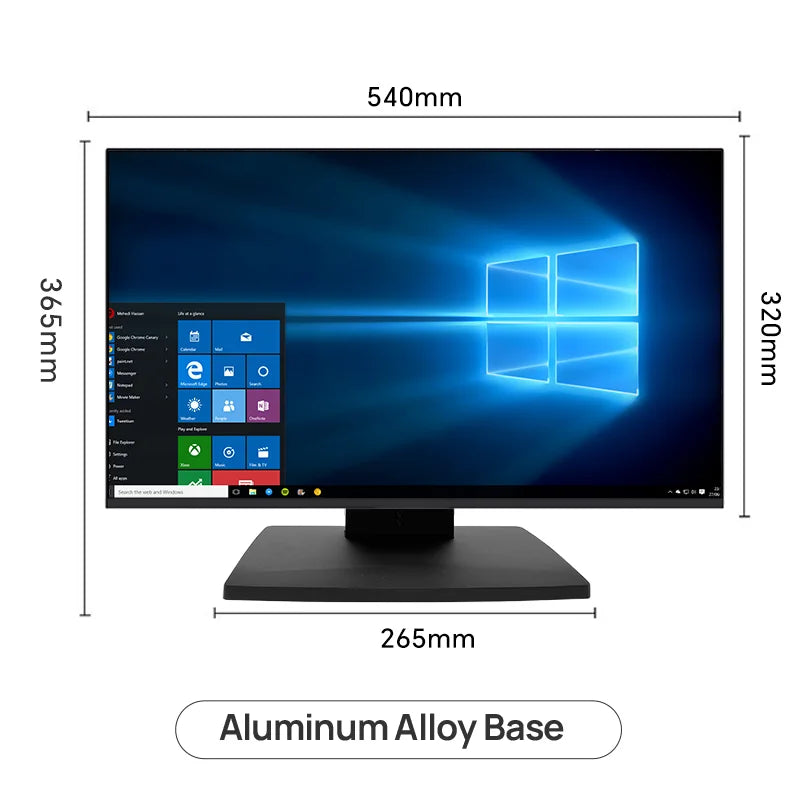 Anmite 24-inch 1080P capacitive touch computer monitor IPS 100% sRGB high color gamut professional desktop ten-point touch scree