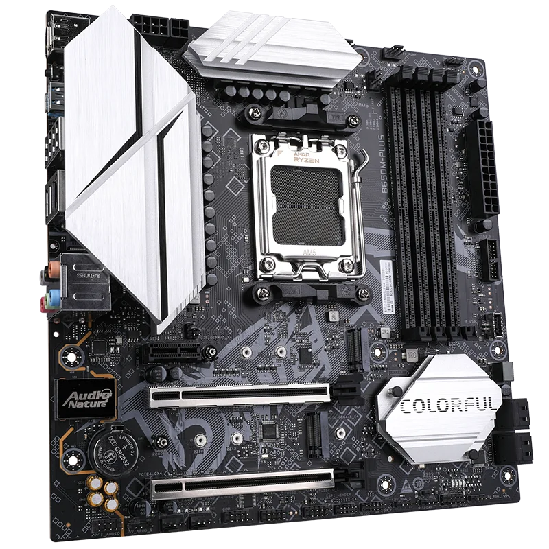 colorful brand amd b650 motherboard 4 dimms RTL8125BG 2.5Gbit lan BATTLE-AX B650M-PLUS V14 from brazil