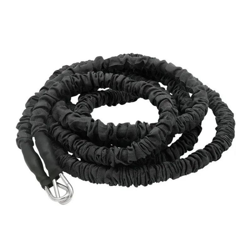 Double Resistance Training Rope Elastic Band for Track and Field Running, Explosive Power, Jumping & Physical Fitness Training