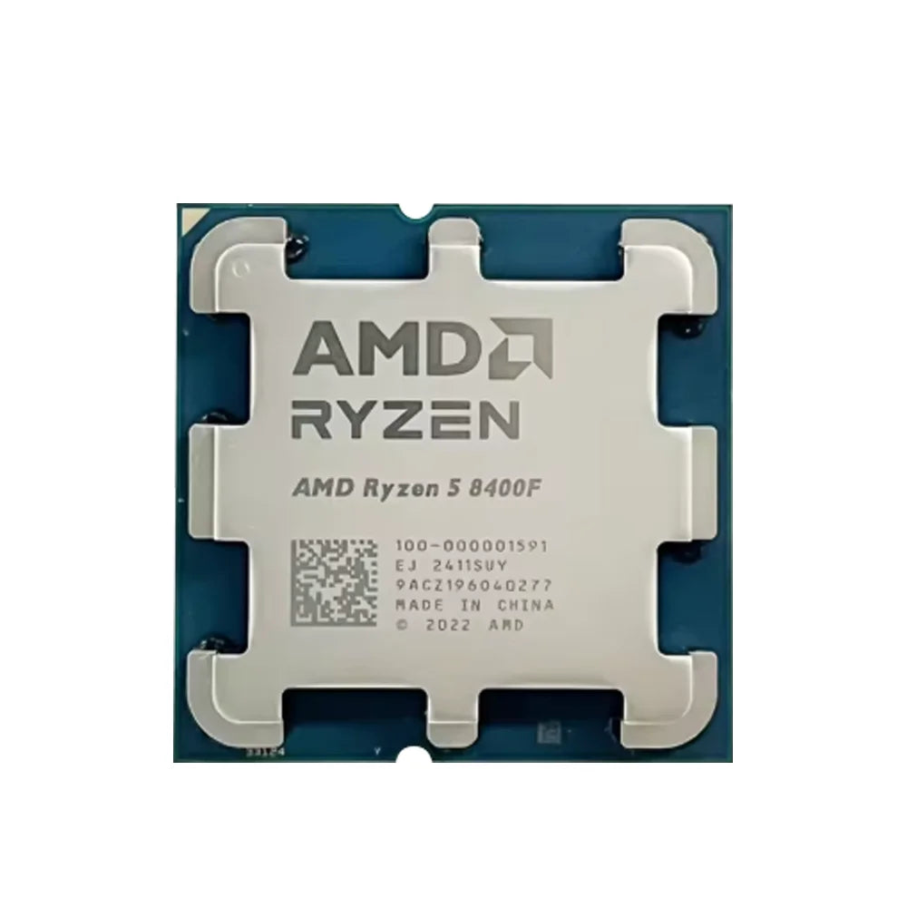 AMD Ryzen 5 8400F 6-Cores 12-Threads DDR5 New Desktop computer CPU processor with Socket AM5 R5 8400f 4.7GHz PCIe 4.0 but no fan
