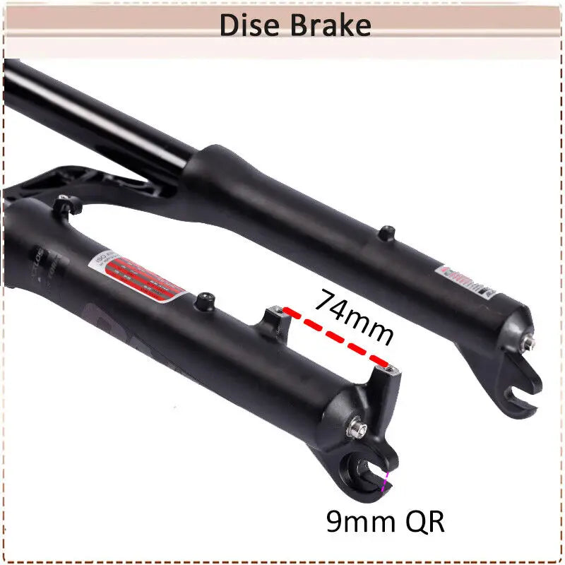 BUCKLOS Snow Fat Bike Fork 20*4.0 Inch / 26*4.0 Inch Air Suspension Fork Travel 180mm Double Shoulder E-Bike Fork Bicycle Parts