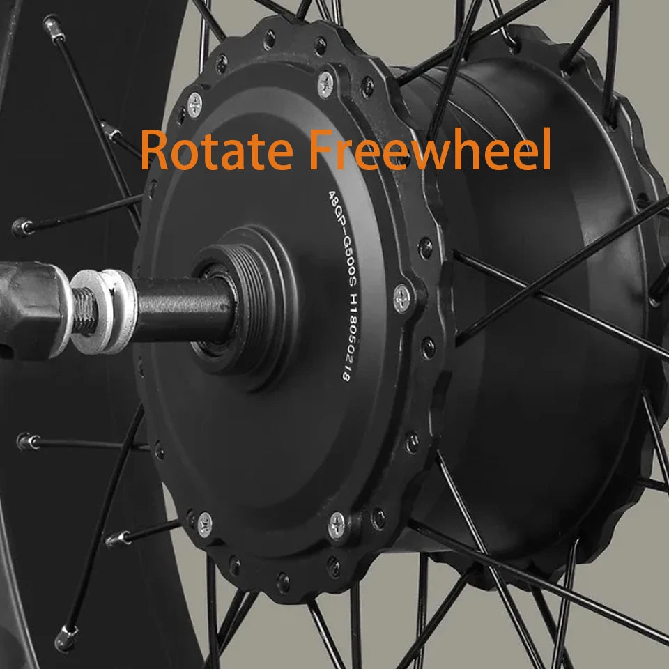 Fat Electric Bike 36V 48V 500W 750W Electric Fat tire Snow Bike Front Rear Wheel Hub Motor 4.0Tyre  20in 24in 26in