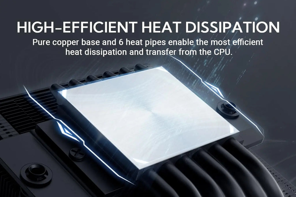 ID-COOLING IS-67-XT Black CPU Cooler Low Profile 67mm Height  CPU Air Cooler 6 Heatpipes 120x120x15mm Slim Fan,For LGA1700/AM5