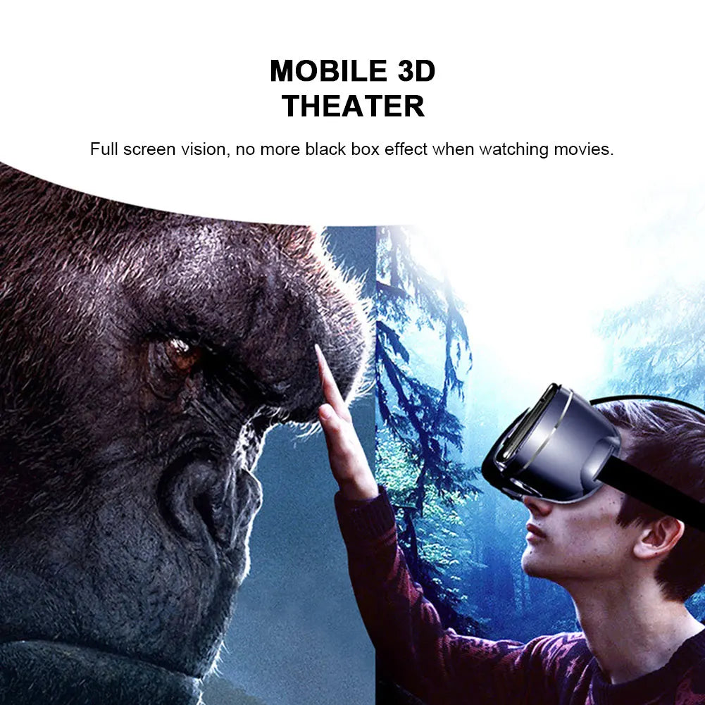 VRG Pro Viar VR Glasses 3D Virtual Reality Headset Helmet Goggles Device Lenses For Smartphone Phone Smart Hedset Gogle Children
