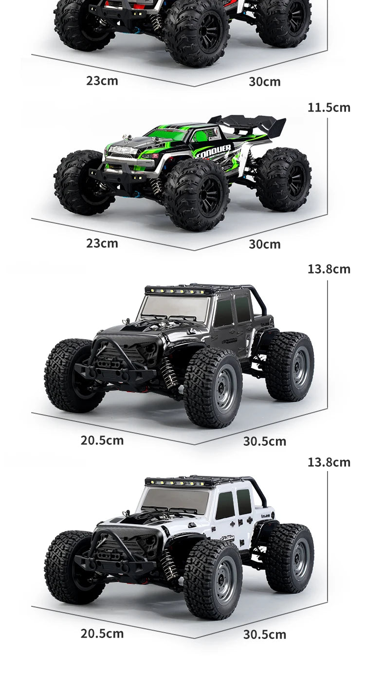 ZWN 1:16 70KM/H Or 50KM/H 4WD RC Car With LED Remote Control Cars High Speed Drift Monster Truck for Kids vs Wltoys 144001 Toys