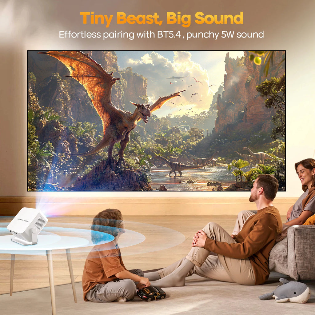 Magcubic Android 14 Auto Focus HY300MAX Portable Projector 400ANSI WiFi6 Projector Support 8K Full HD Home Outdoor Cinema HY300