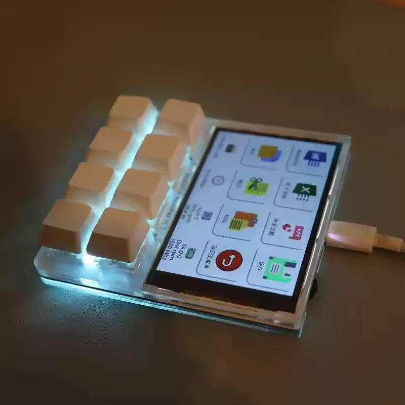 2025Designer Shortcut Keyboard Programmable With Screen RGB Streamdeck Desktop Smart Console USB Sub-Screen Tablet Laptop Office