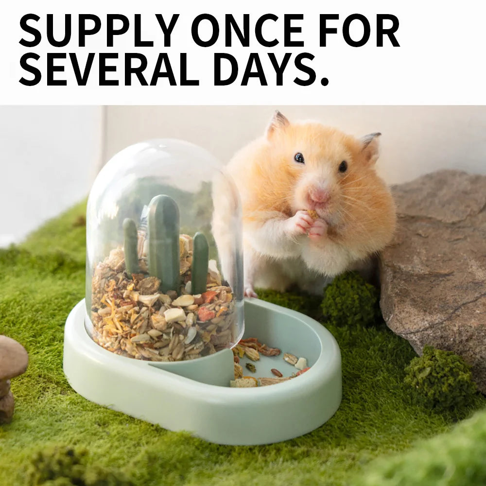 Automatic Feeder for Guinea Pig, Food Dispenser, Food Bowl, Pet Rabbit, Hedgehog,Squirrel Feeding Utensils,Small Pet Accessories