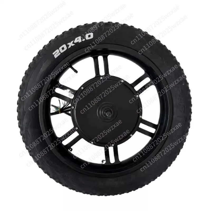 20 Inch Brushless Gearless 48V 60V 72V 1500W Off-road Fat 20x4.0 20x4 1/4 Tire   Bike Bicycle Snowbike Hub Motor
