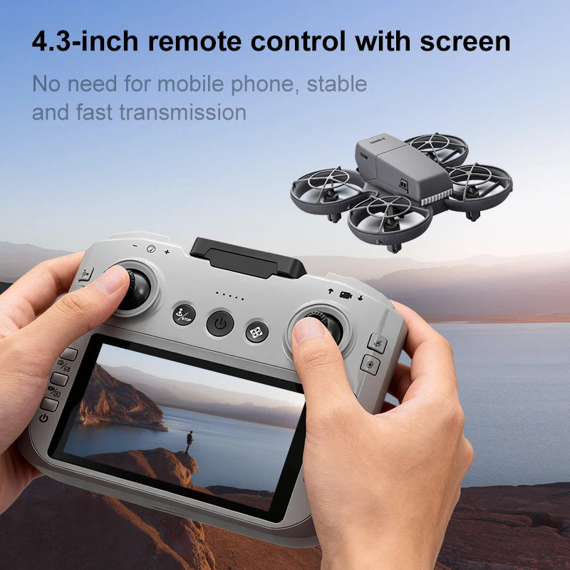 D36 Drone 4K HD Aerial Photography Dual Cameras Screen RC Quadcopter with Dynamic Lighting Optical Flow UAV Toys Gifts