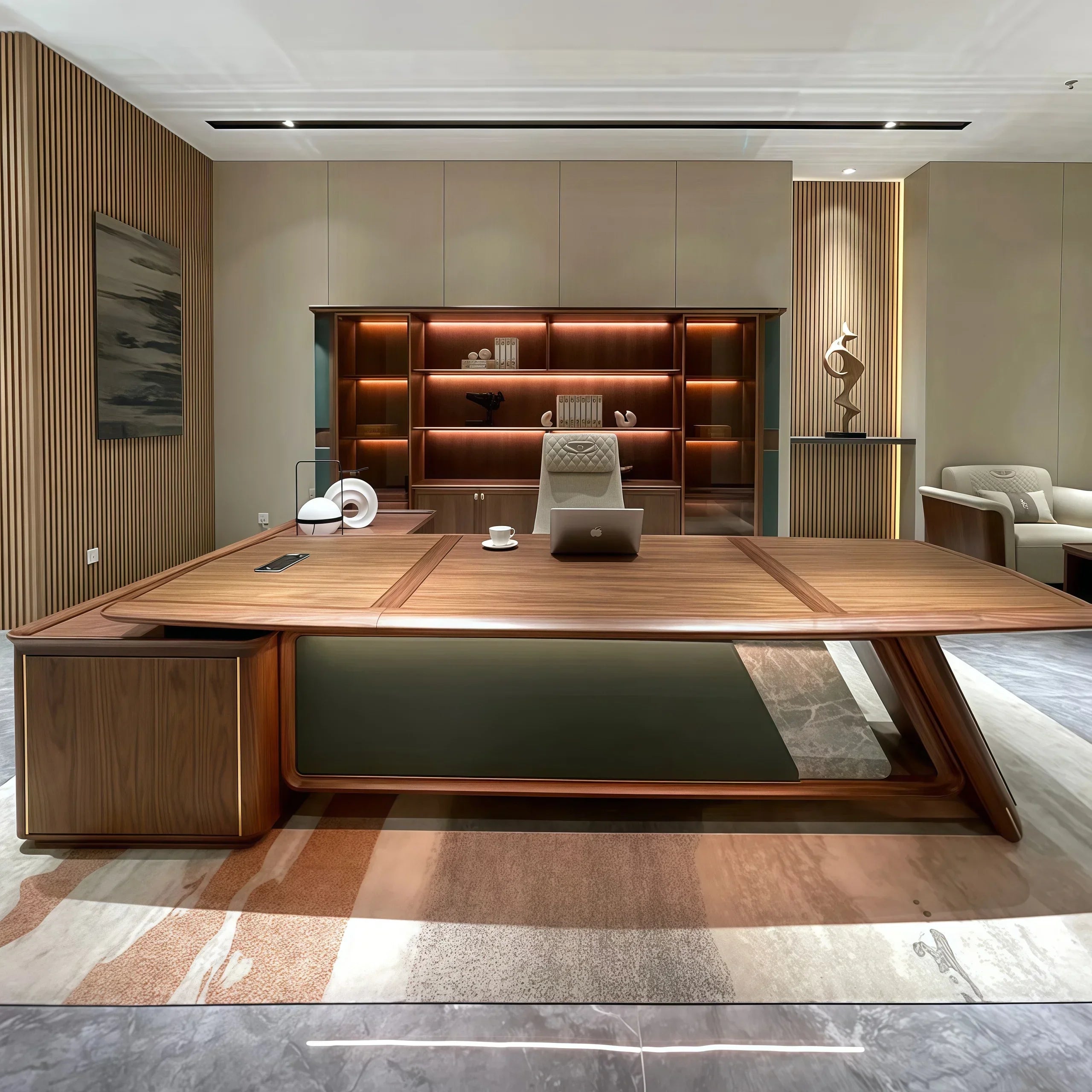 Storage Desktop Office Desk Writing Designer Height Organizer Office Desk Wooden Modern Luxury Mesa De Escritorio Furniture