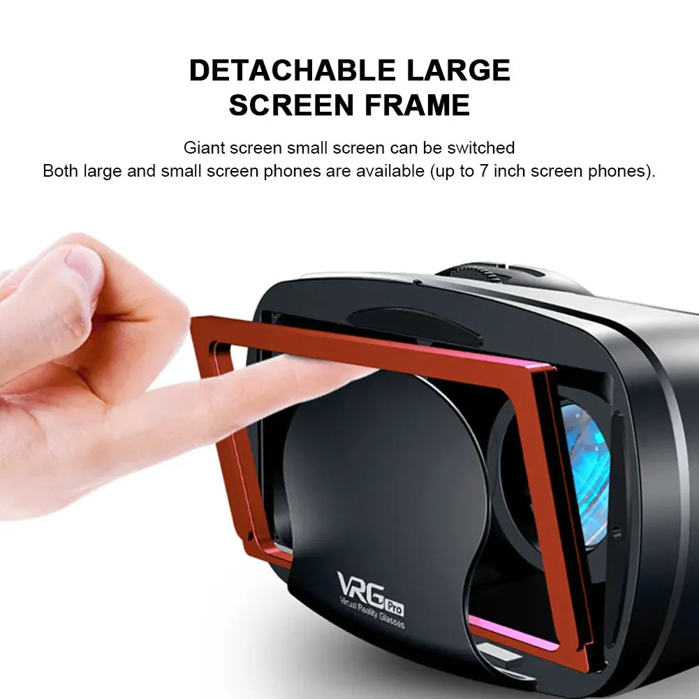 Virtual Reality Glasses 3D VR Headset Smart 7 Inches Helmet for Smartphones Phone Android iPhone Lenses Binoculars Goggles Viar