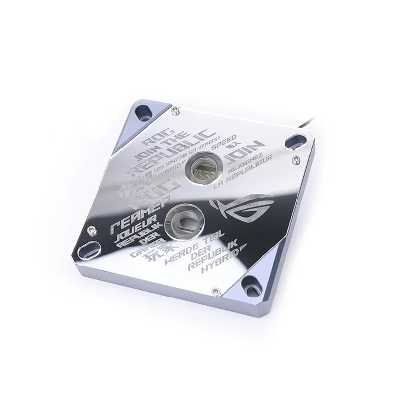 1700 CPU Water Block Mirror Surface ROG 5V ARGB SYNC Watercooler LGA1700 AM4 AM5 Platform Customized Available