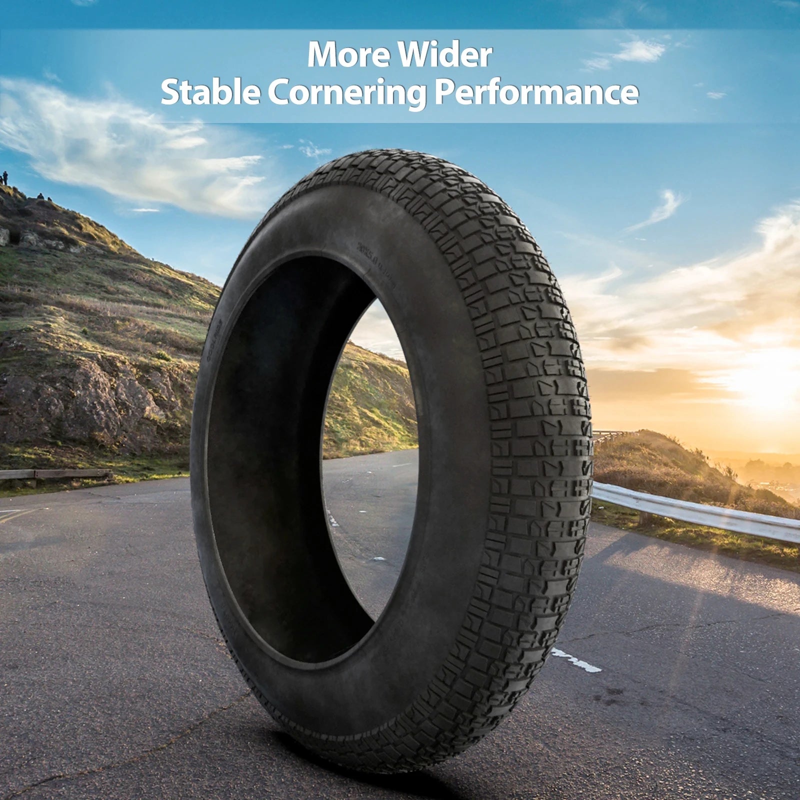 Fat Tire 20X5.0" Tire Excellent Puncture Resistance Bike Tire For Electric Motorcycles, Super73 Bike, 35PSI（Need Inner Tube）
