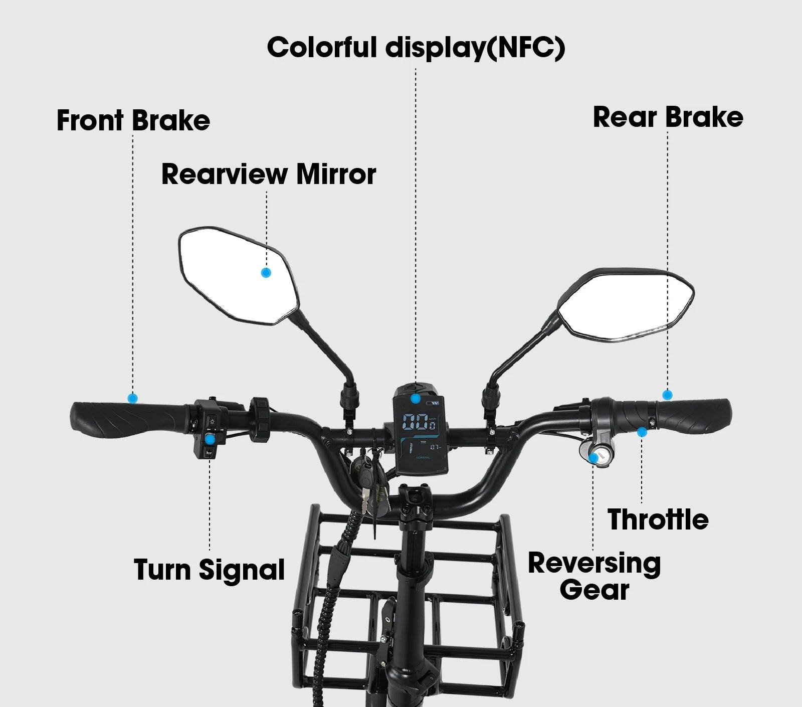 Electric Tricycle 750W Motor 48V 20AH Remover lithium Battery Foldable 3 Wheel Electric Bike 16 Inch Fat Tire 100km Ebike
