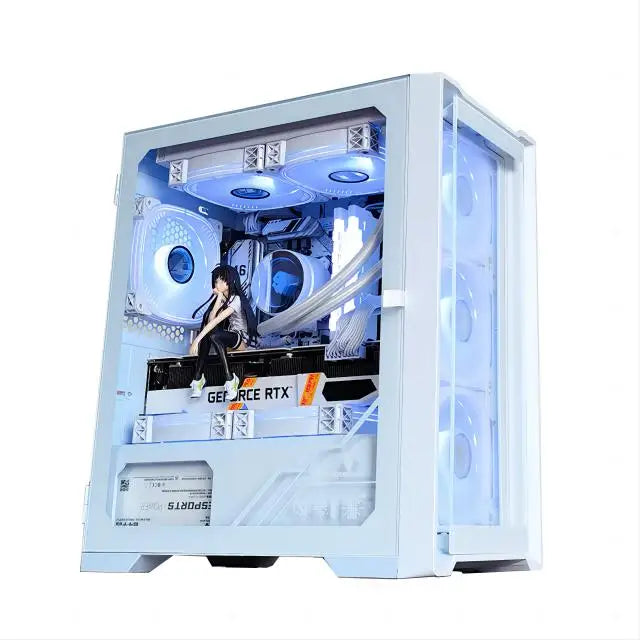Computer chassis desktop, full side ventilation dust water-cooling chassis back line