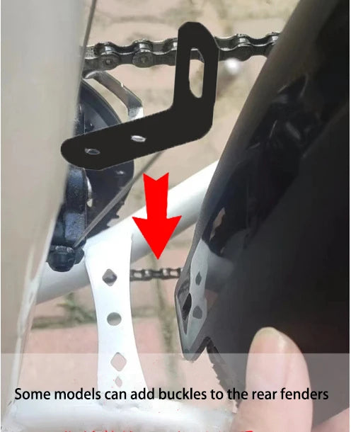 Fat Tire Mountain Bike Mudguard Snow Bicycle Full Coverage Front and Rear Fender Set for Fat Tire Bike E-Bike (20/26x4.0 INCH)
