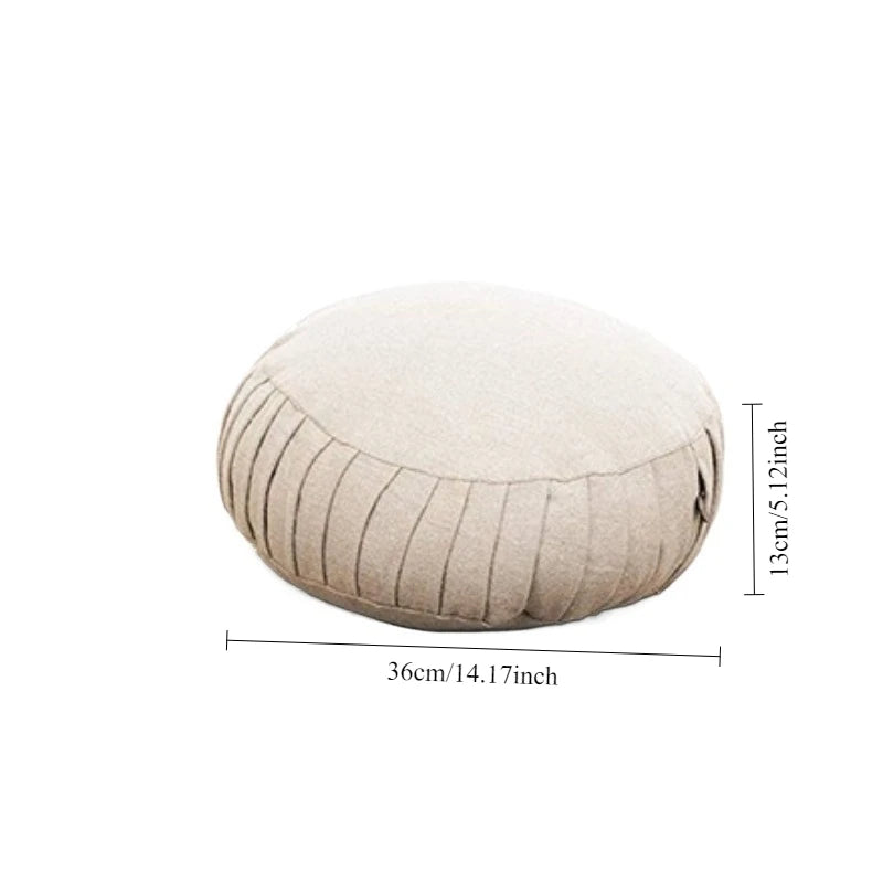 Cotton Cloth Roundness Yoga Mat Household Meditation Exercise Cushion Comfortable Cotton Filling Yoga Cushion Household Supplies
