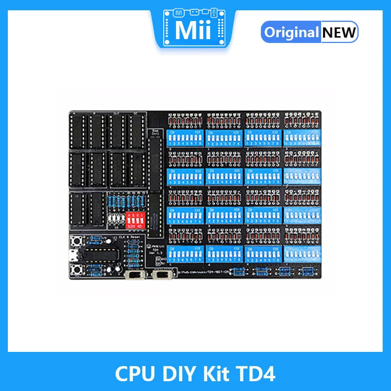 CPU DIY Kit TD4 CPU Make a simple 4-bit CPU By Yourself Open Source Software and Hardware Including PCB and All Components