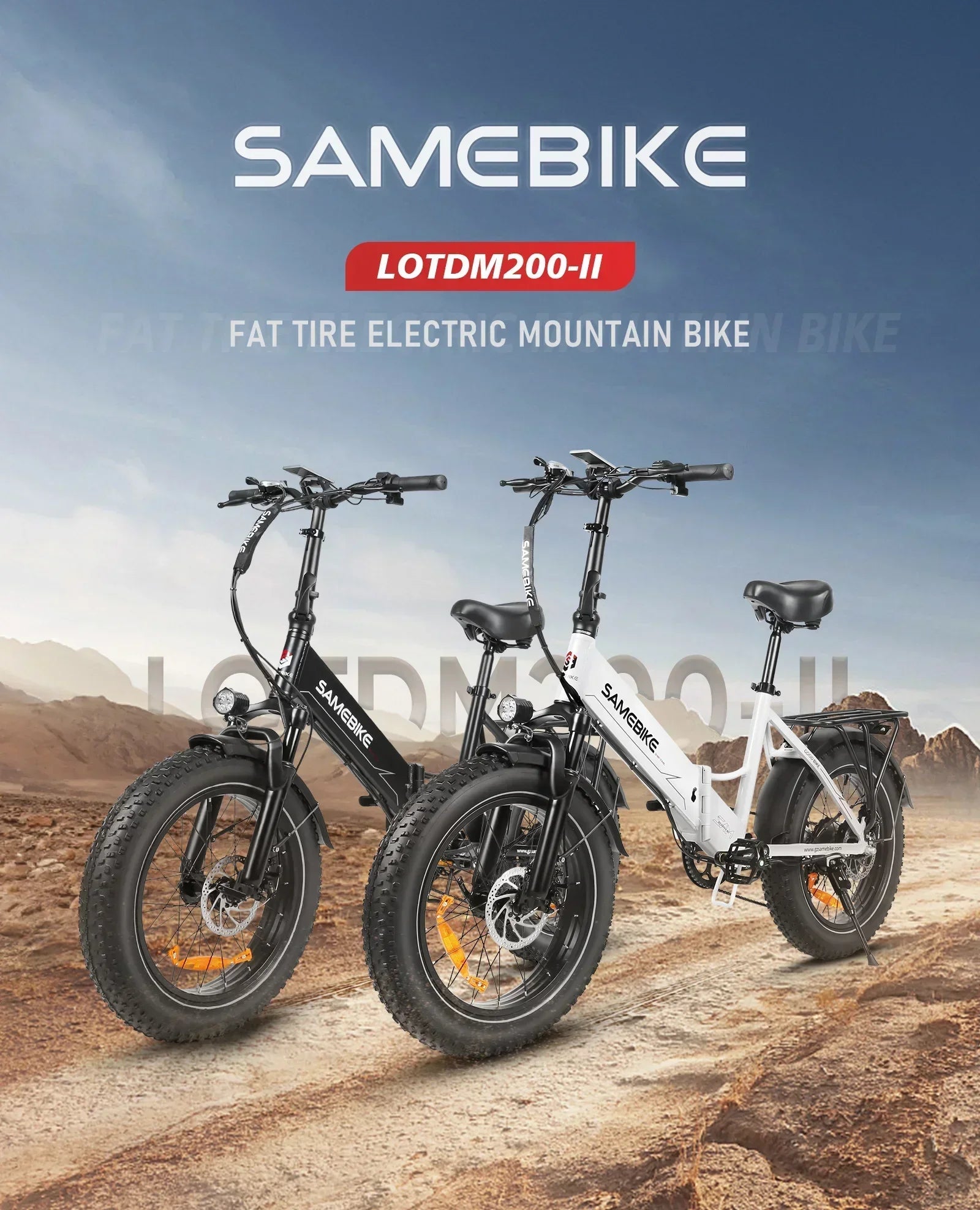 20*4.0 inch fat tire folding electric bicycle, 750W motor urban mountain E-Bike, 48V13AH battery adult electric scooter