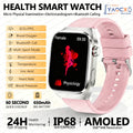 2026 New Smart Watch 2.04-inch AMOLED Screen Bluetooth Call IP68 Waterproof 650mA Sports Smartwatches Men Android Military-Grade