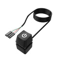 Computer Desktop Shortcut Switch Colorful LED PC Motherboard External Start Power On/Off Button Extension Cable For Home Office