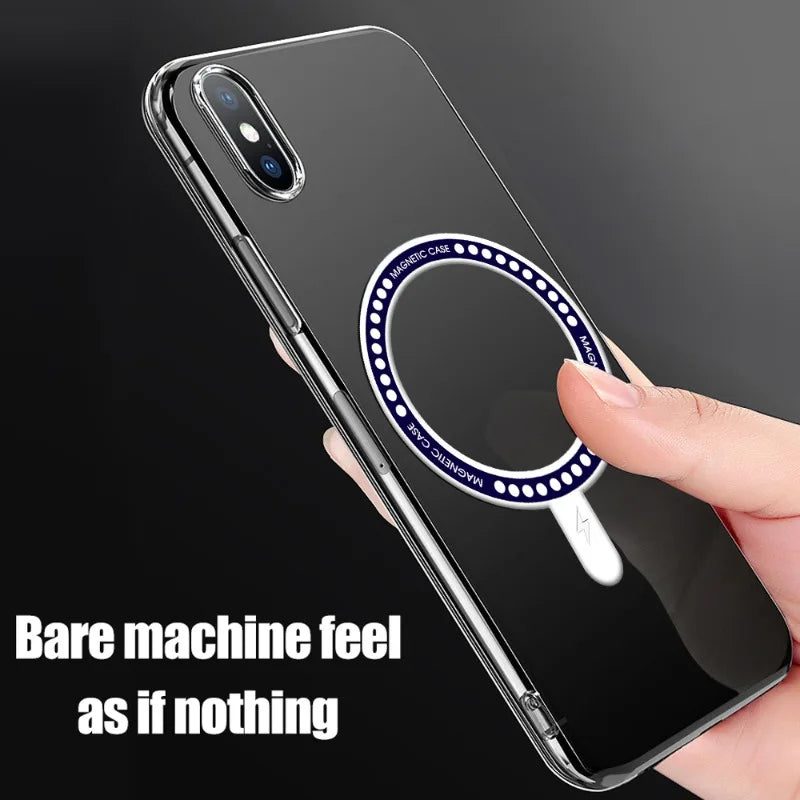 Magsafe Magnetic Wireless Charger Ring Universal Magnetic Adapter Sticker Ring Accessories Metal Ring for IPhone 14 13 12 Pro