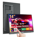 Anmite 14/16-Inch Portable Touch Monitor 1200P HDR 16:10 Low Blue Light For XBox PS4 / 5 Switch Cell Phone PC Loptop Extension