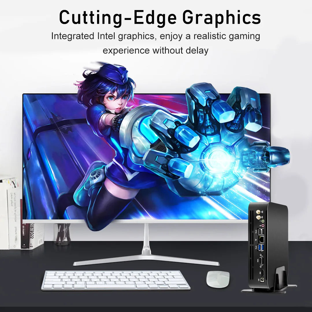 MSECORE Intel Core i3i5i7 Mini PC Gamer Windows 10 Portable PC Office Desktop Computer HTPC MINIPC Barebone System Linux WiFi HD