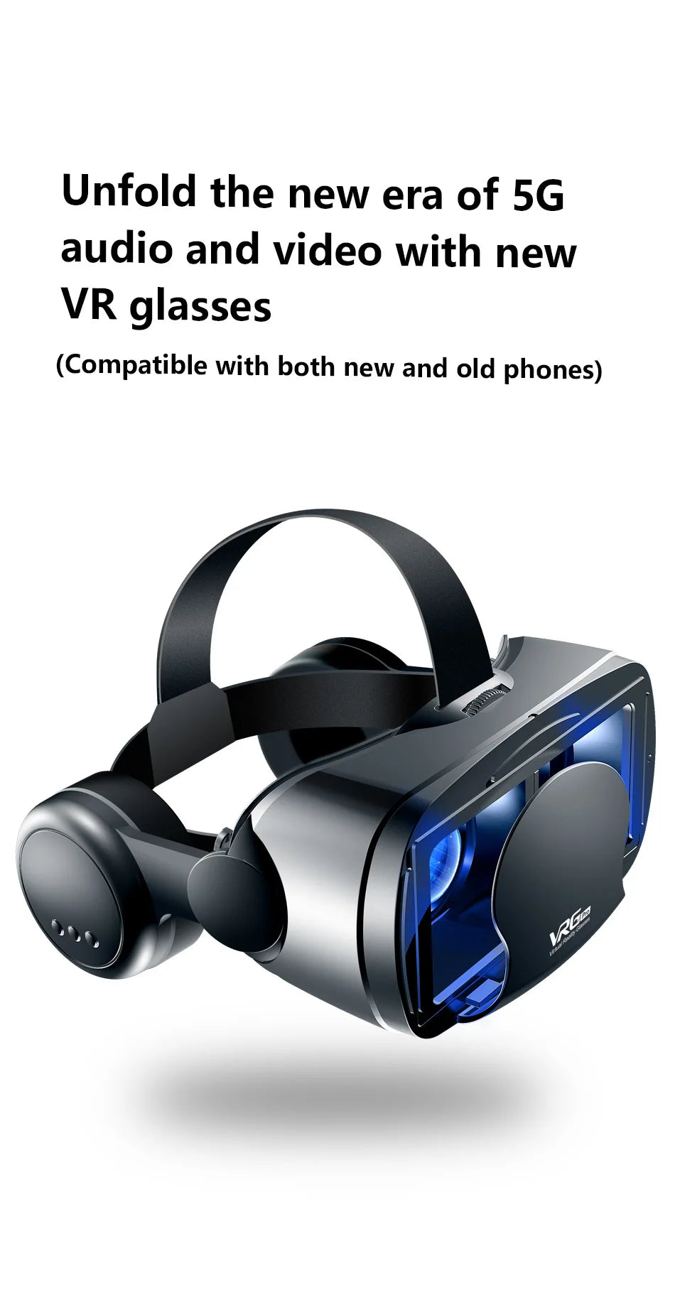 VRG Pro Viar VR Glasses 3D Virtual Reality Headset Helmet Goggles Device Lenses For Smartphone Phone Smart Hedset Gogle Children