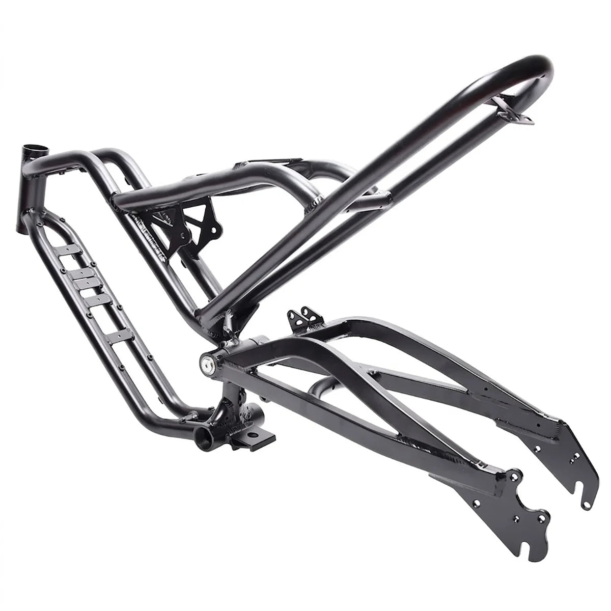 Premium 20" Softtail Electric Fat Tire Bike Frame Full Suspension 6061 Aluminum Alloy for Off-Road Snow E-Bike