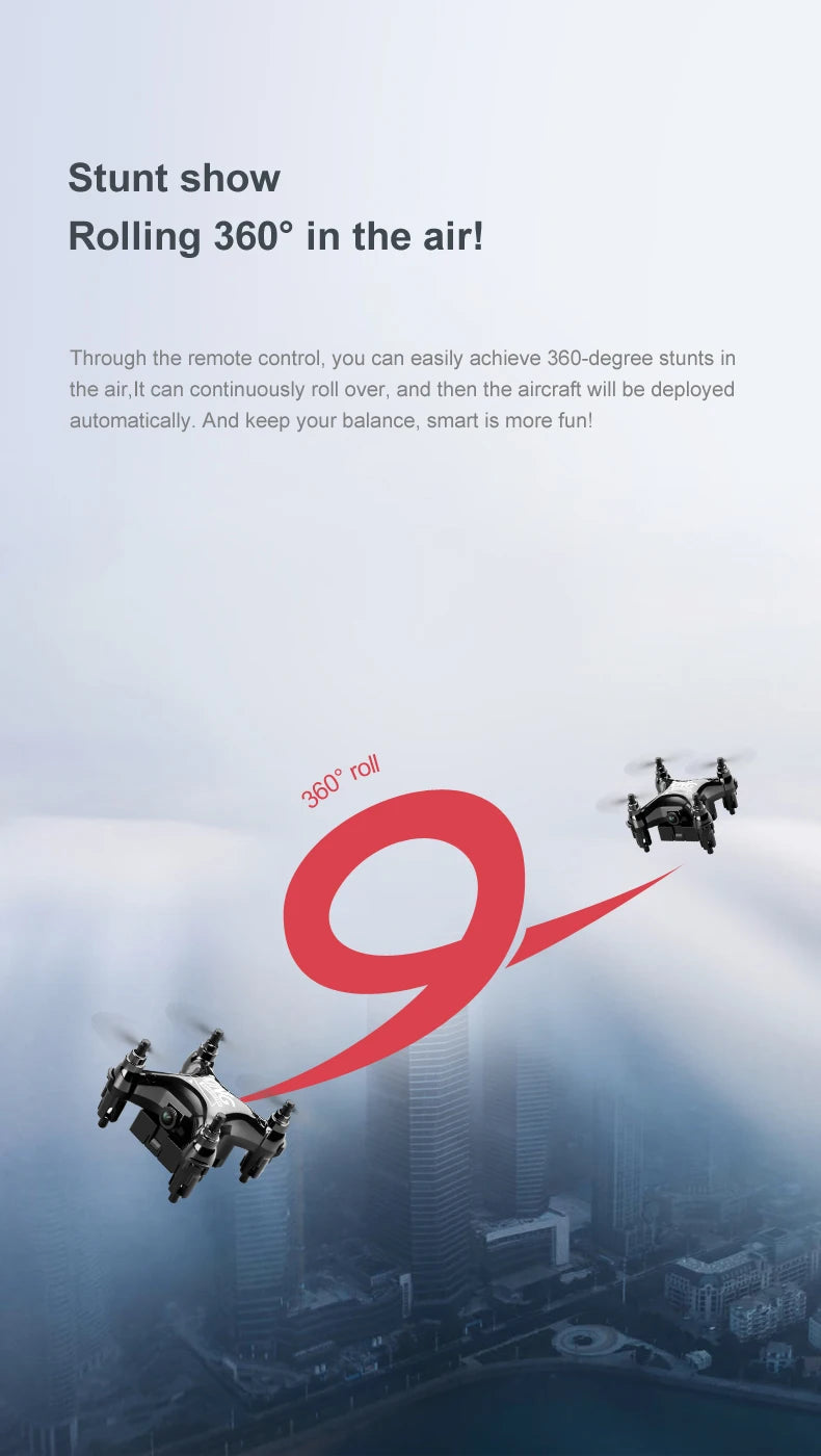 Newest Mini Drone Movie Quality Photography Remote Control Aircraft Aircraft Helicopter Kid Children's Toy Gift