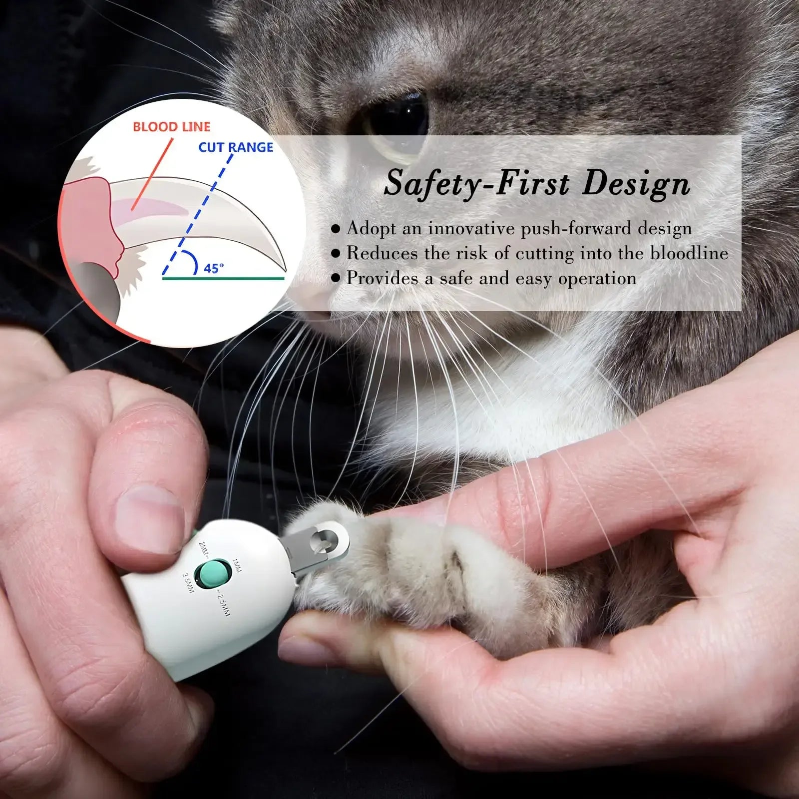 Professional Grooming Tools Adjustable Hole Pet Nail Trimmer Cat Dog Nail Clippers for Small Large