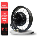 48V 2000W Electric Fat Bike Kit 20 24 26inch 4.0Tyre Brushless Non-gear Rear Hub Motor Wheel  Dropout 190mm For Snow eBike kit