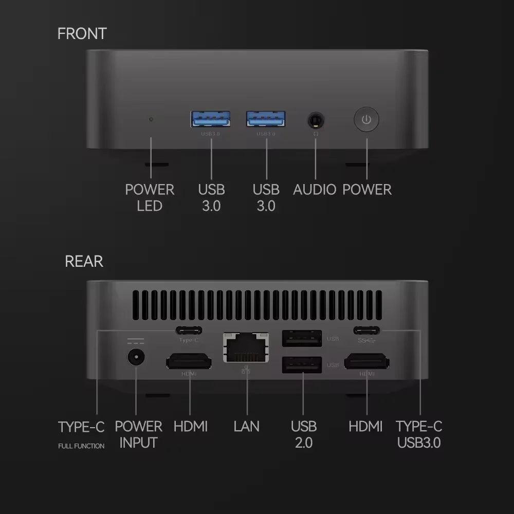Portable MINI PC Core i9 9900U Windows 11 Pro DDR4 16GB SSD 1TB 2TB Computer Gamer Wifi 6 BT5.2 Office UHD Graphics Desktop PC
