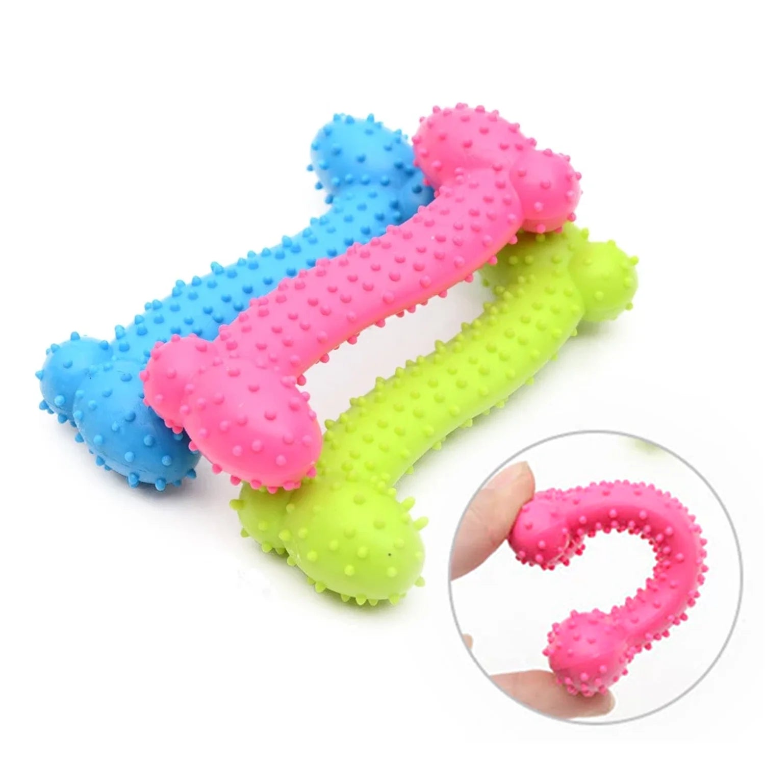 Pet Dog Toy Non-toxic Rubber Toy Teeth Cleaning Chew Training Toys Funny Nipple Ball for Cat Puppy Baby Dogs Interactive Game