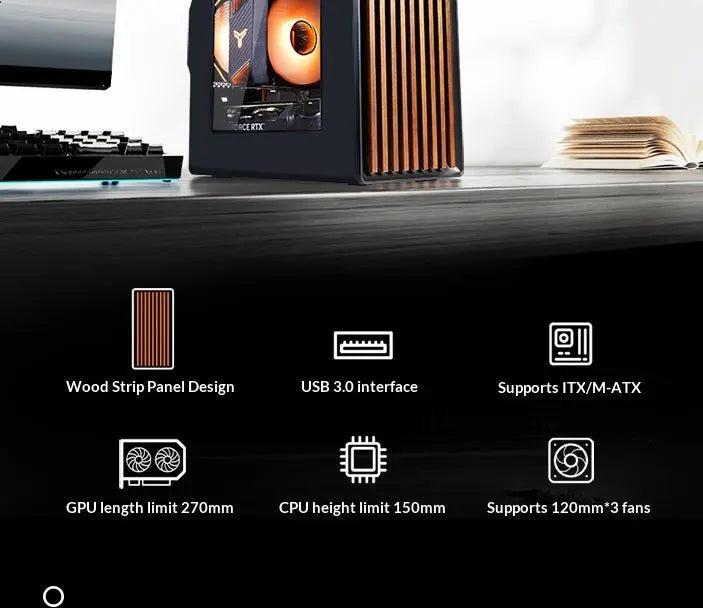 WJCOOLMAN Craftsman Series Home-type Desktop computer with small chassis Supports M-ATX motherboard