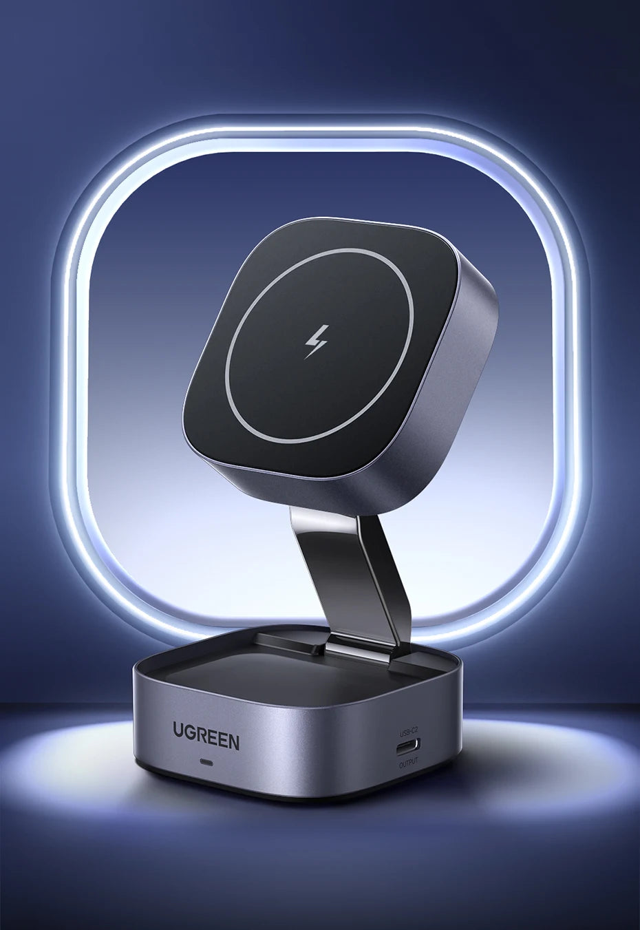 UGREEN 25W Magnetic Wireless Charger Stand 2-in-1 Charging Stand For iPhone 16 15 Pro Max/AirPods For Magsafe Fast Charger