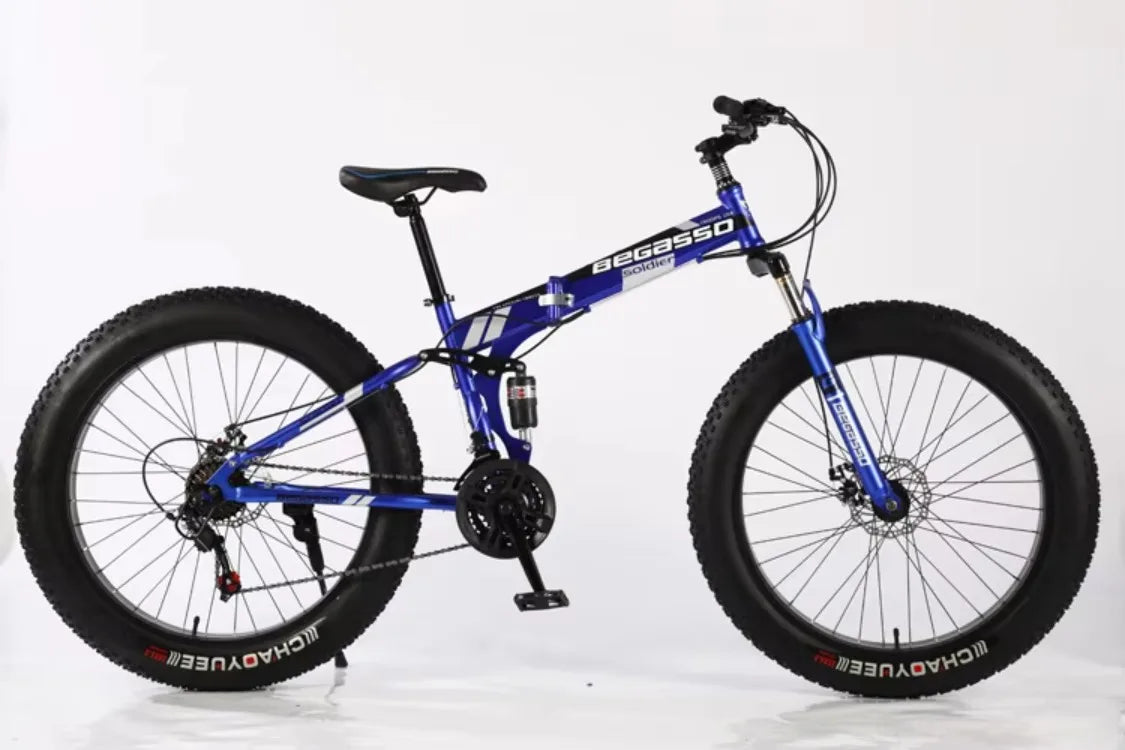 Folding Fat Tire Tyre Mountain Bike Tires 26x4.0 Bicycle Mtb Cycle With Gears for Adult