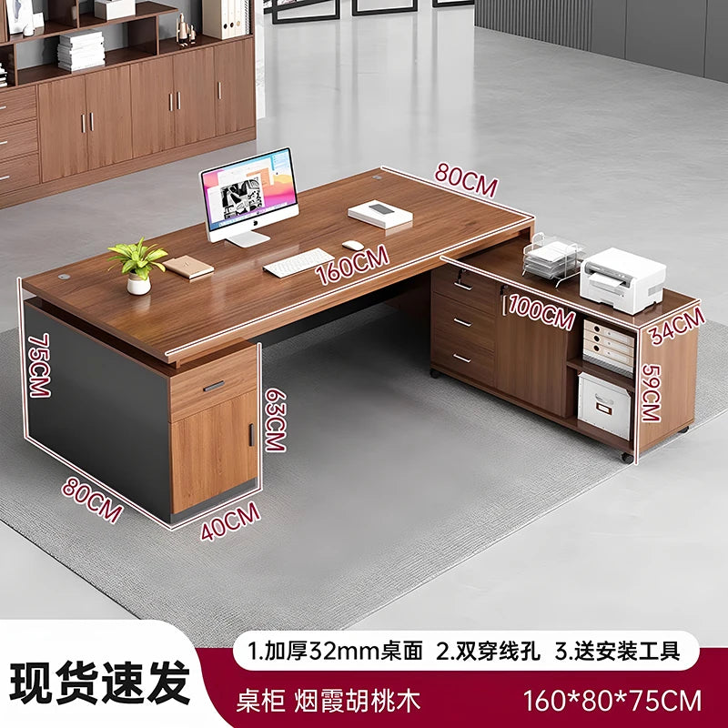 Cabinet Aesthetic Modern Desk Black Unique Gaming Computer Office Desk Design Writing Biurka Komputerowe Home Accessories